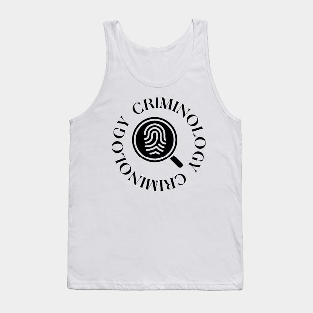 Criminology Tank Top by cecatto1994